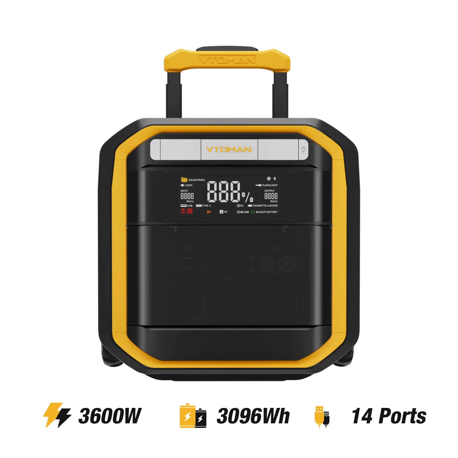 VTOMAN FlashSpeed Pro 3600 V-BEYOND™ Portable Power Station - Image 3