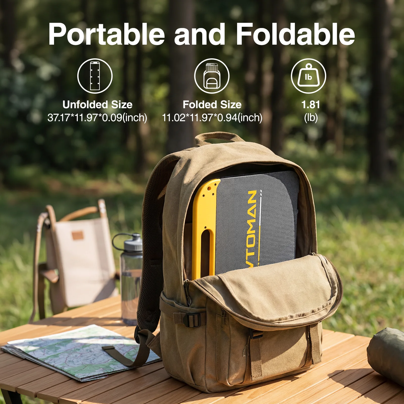 VTOMAN 40W Portable Solar Panel - Image 6