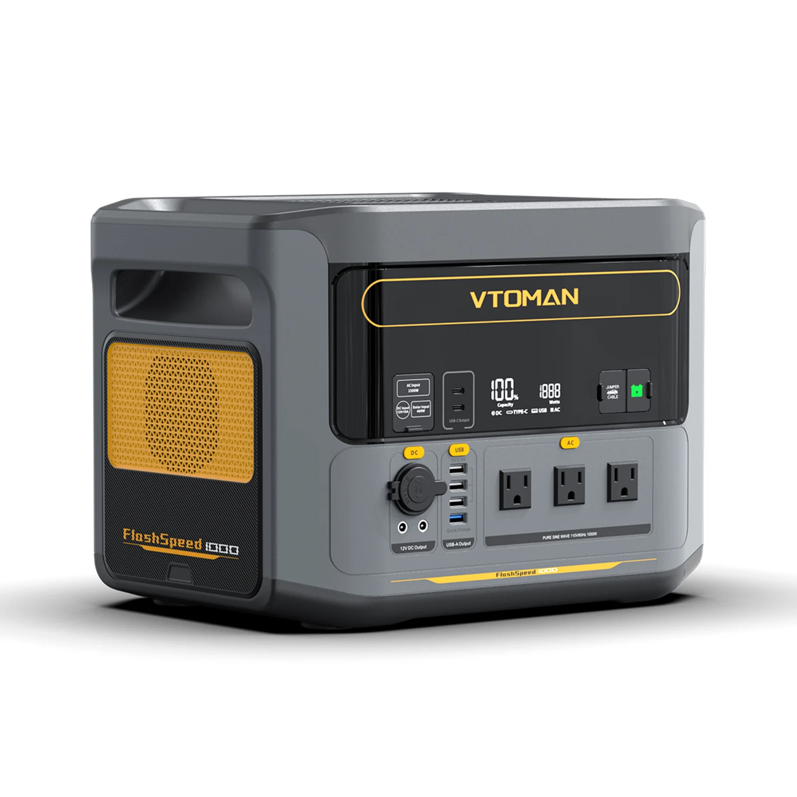 VTOMAN FlashSpeed 1000/2376Wh with 110W Solar Panel (US&CANADA) - Image 3
