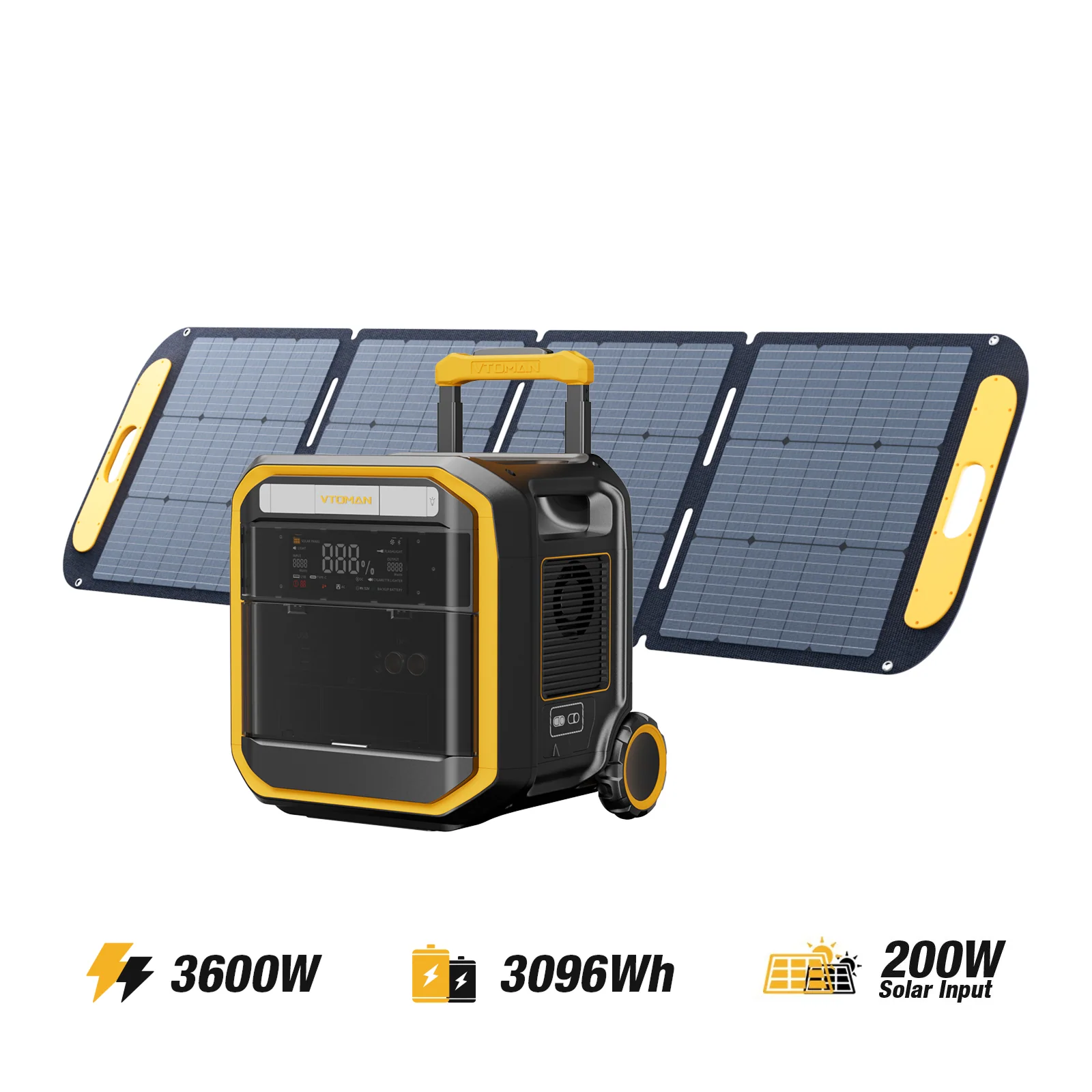 VTOMAN FlashSpeed Pro 3600 V-BEYOND™ Portable Power Station - Image 7