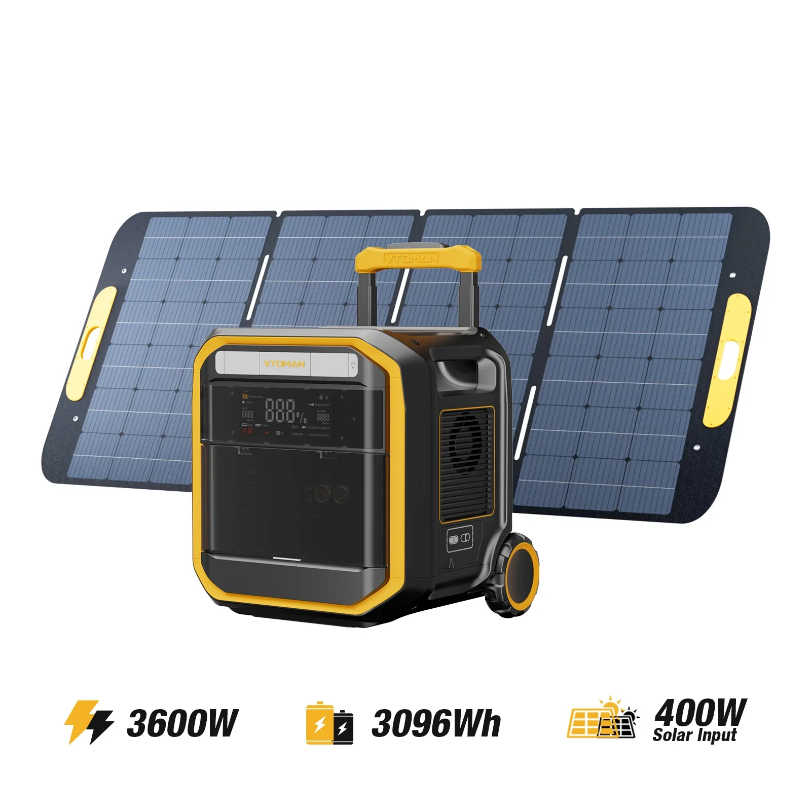 VTOMAN FlashSpeed Pro 3600 V-BEYOND™ Portable Power Station - Image 8
