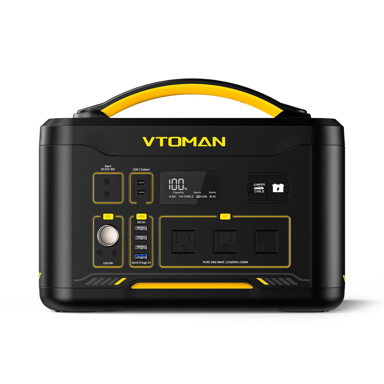 VTOMAN Jump 1500X with 110W Solar Panel - Image 3