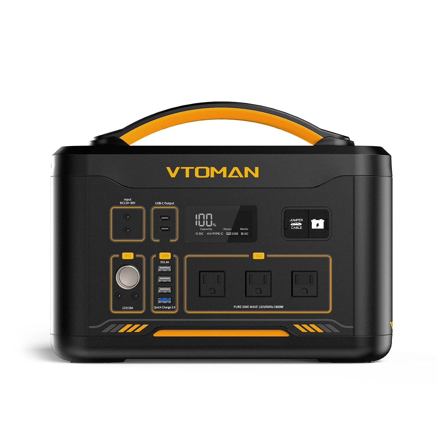VTOMAN Jump 1800 Portable Power Station (US&MEX) - Image 3